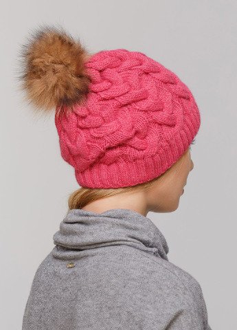 Зимняя теплая женская шапка на флисовой подкладке 550651 Merlini (249643027)