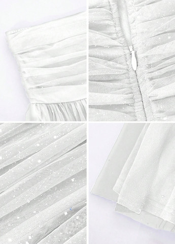 Белое праздничный, коктейльное, вечернее платье клеш, с открытыми плечами, с открытой спиной SHEIN однотонное