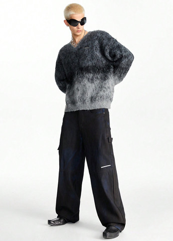 Темно-сірий зимовий пуловер пуловер SHEIN