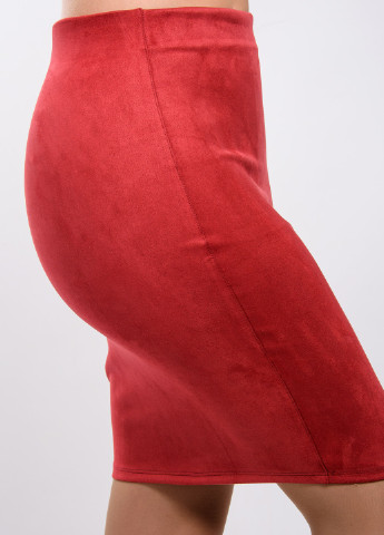Красная кэжуал однотонная юбка Inedit