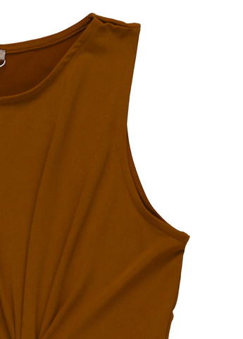 Горчичное кэжуал платье силуэтная Anna Field однотонное