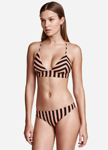 Бежевые купальные трусики однотонные H&M