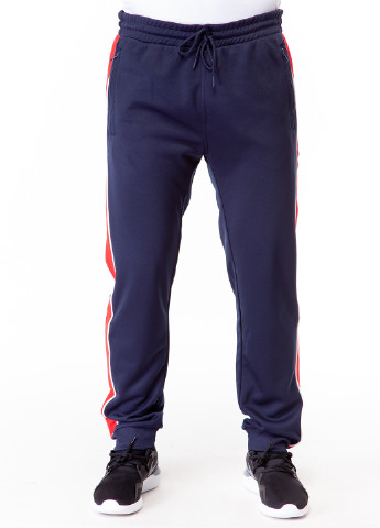 Синие спортивные демисезонные прямые брюки H&M