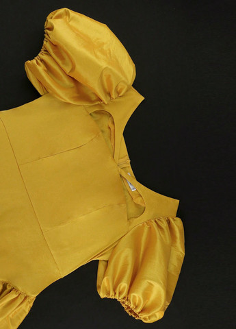 Жовтий коктейльна сукня бебі долл SHEIN однотонна