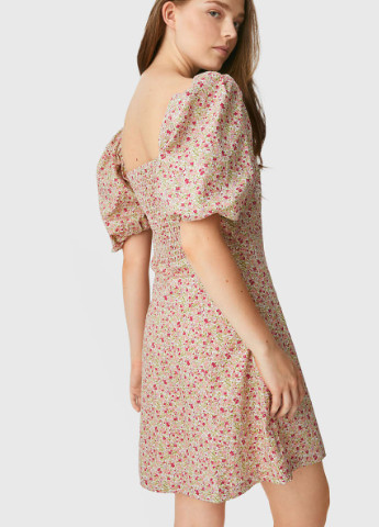 Комбинированное кэжуал платье C&A с цветочным принтом