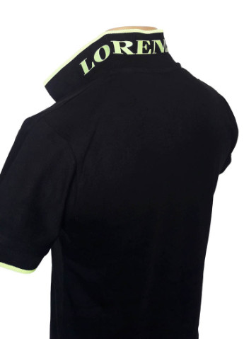 Черная черная футболка поло Sport Line