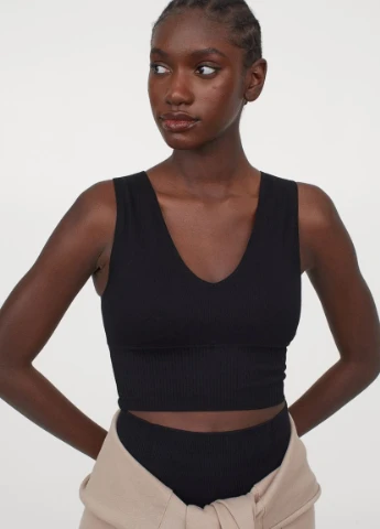Спортивный топ без швов H&M (217678243)