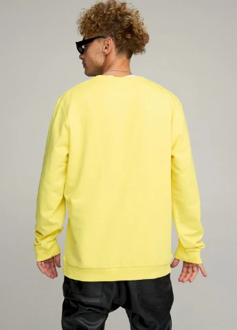 Жовтий світшот чоловічий oversize /no flis/ YAPPI (252258376)