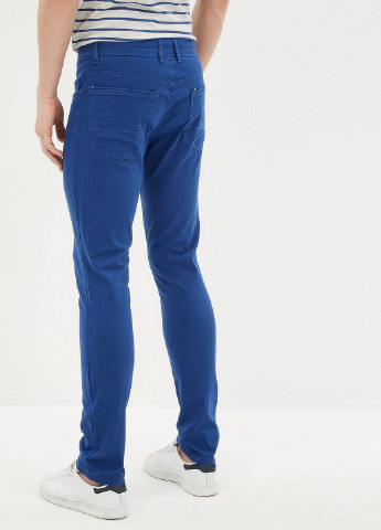 Синие кэжуал демисезонные зауженные брюки KOTON