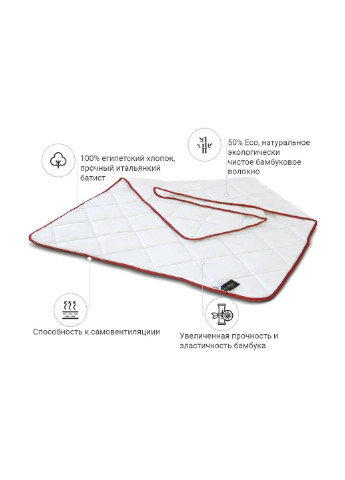 Одеяло бамбуковое Bamboo Delux 0409 зима 200х220 см (2200000036414) Mirson (254073893)