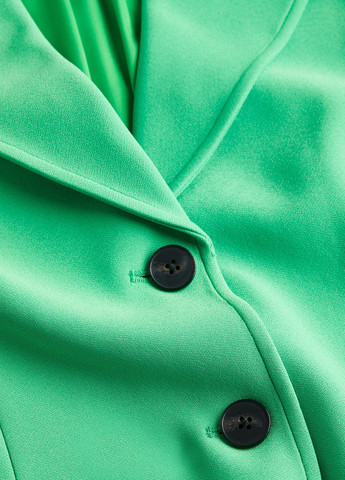Зеленый женский жакет H&M однотонный - летний
