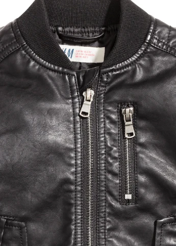 Чорна демісезонна куртка H&M
