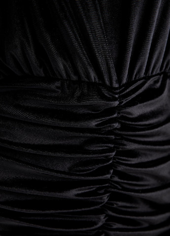 Черное кэжуал лонгслив платье-водолазка DeFacto