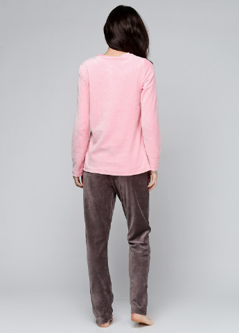 Розовый демисезонный комплект (кофта, брюки) Sabrina