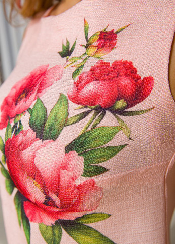 Персикова кежуал сукня Ager з квітковим принтом