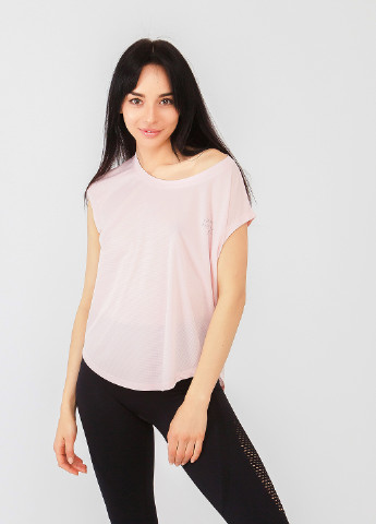 Блідо-рожева літня футболка з коротким рукавом Why Not