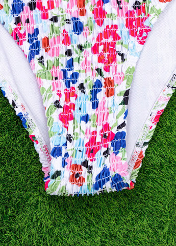 Комбінований літній купальник (ліф, трусики) роздільний, бандо SHEIN