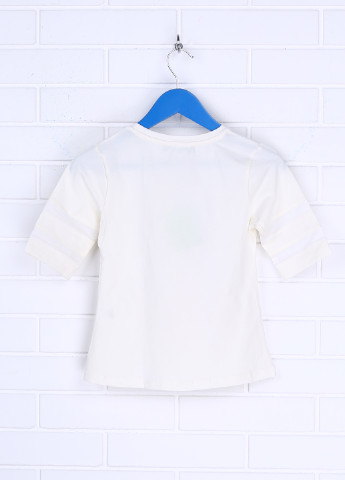 Молочная летняя футболка с коротким рукавом Cichlid