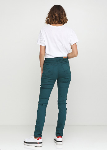 Зеленые демисезонные зауженные джинсы Imitz