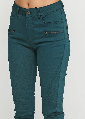 Зеленые демисезонные зауженные джинсы Imitz
