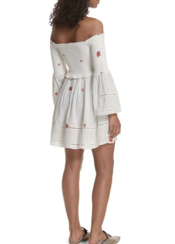 Білий кежуал сукня Free People однотонна