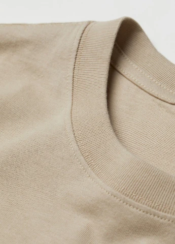 Бежевая футболка H&M