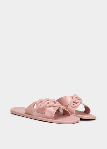 Розовые шлепанцы Braska с цепочками