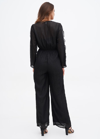 Комбинезон H&M комбинезон-брюки однотонный графитовый кэжуал полиэстер