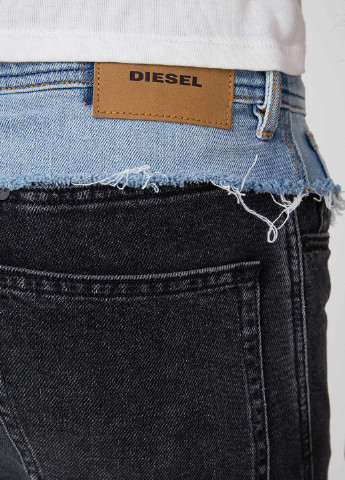 Серые демисезонные прямые джинсы Diesel