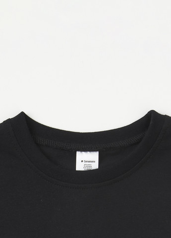 Черная летняя футболка Garnamama