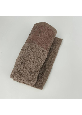 No Brand полотенце для лица махровое febo vip cotton botan турция 6397 коричневое 50х90 см комбинированный производство - Украина