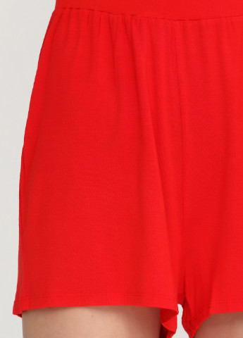 Комбинезон Women'secret комбинезон-шорты однотонный красный кэжуал