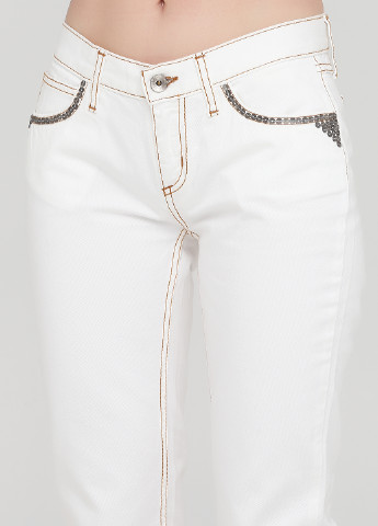 Белые кэжуал летние зауженные брюки Scervino Street