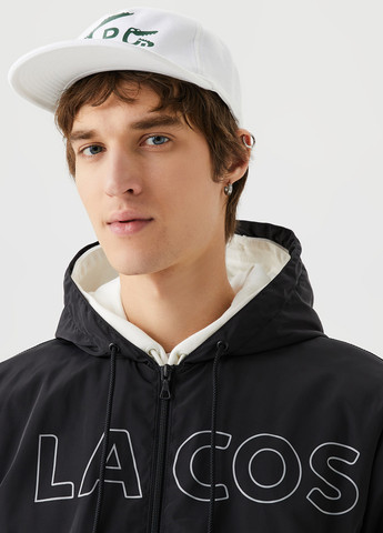 Черная демисезонная куртка Lacoste