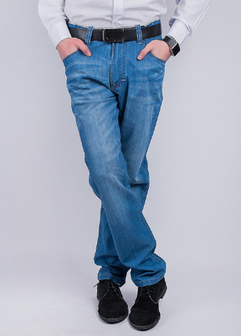 Голубые демисезонные джинсы Time of Style