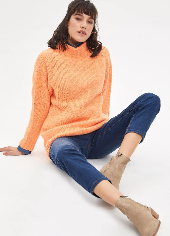 Светло-оранжевый демисезонный свитер DeFacto
