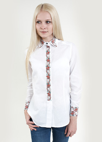 Белая демисезонная блуза Edelvika