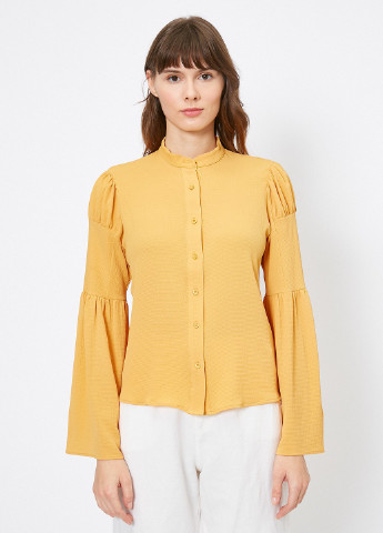 Светло-оранжевая демисезонная блуза KOTON