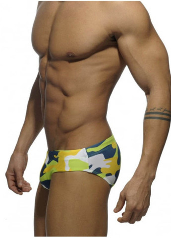 Мужские желтые пляжные пляжные плавки для мужчин брифы Sport Line