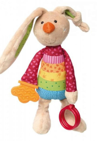 Мягкая игрушка (41419SK) Sigikid кролик с погремушкой 26 см (203983163)
