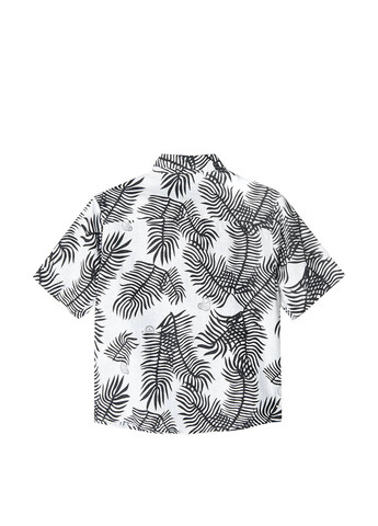Черно-белая кэжуал рубашка с цветами Cool Club