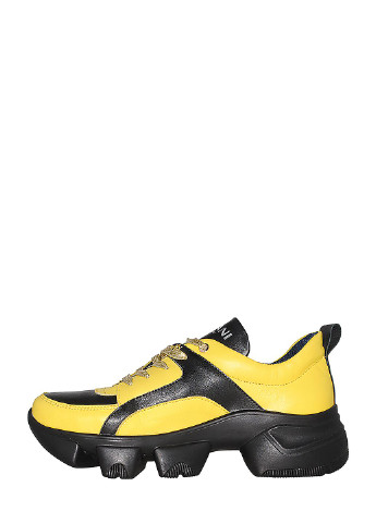 Жовті осінні кросівки r20-404 жовтий-чорний Fabiani