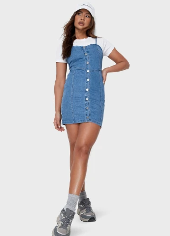 Синее кэжуал платье Missguided