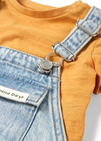 Комбинированный летний комплект (комбинезон, футболка) C&A