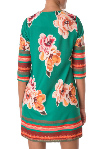 Зеленое кэжуал платье Miss Miss с цветочным принтом
