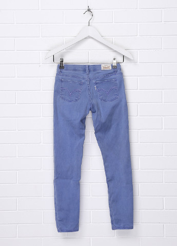 Светло-синие демисезонные со средней талией джинсы Levi's