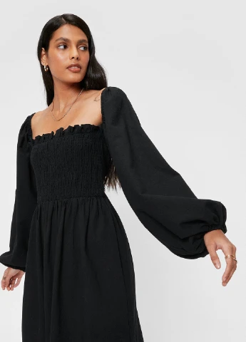 Черное кэжуал платье Nasty Gal однотонное