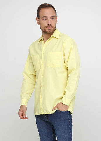 Желтая кэжуал рубашка однотонная Red Kap