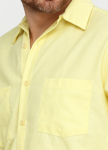 Желтая кэжуал рубашка однотонная Red Kap