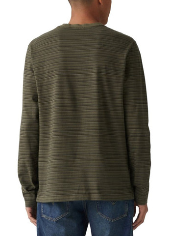 Лонгслів Levi's смужка хакі кежуали бавовна